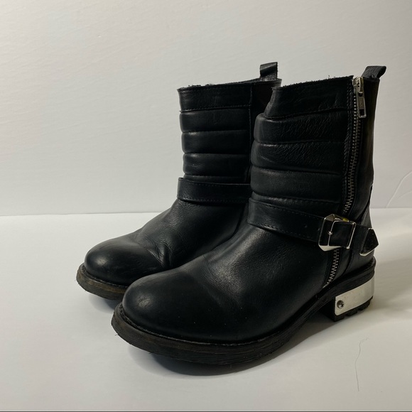 Leather Moto Boots - Picture 3 of 10